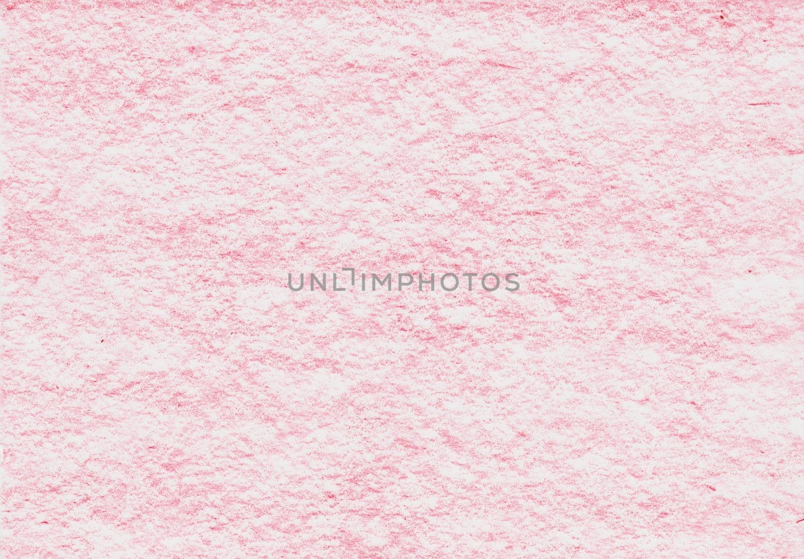 Textur aus Wachsmalkreide in rosa Farbe auf einem weißen Blatt Papier