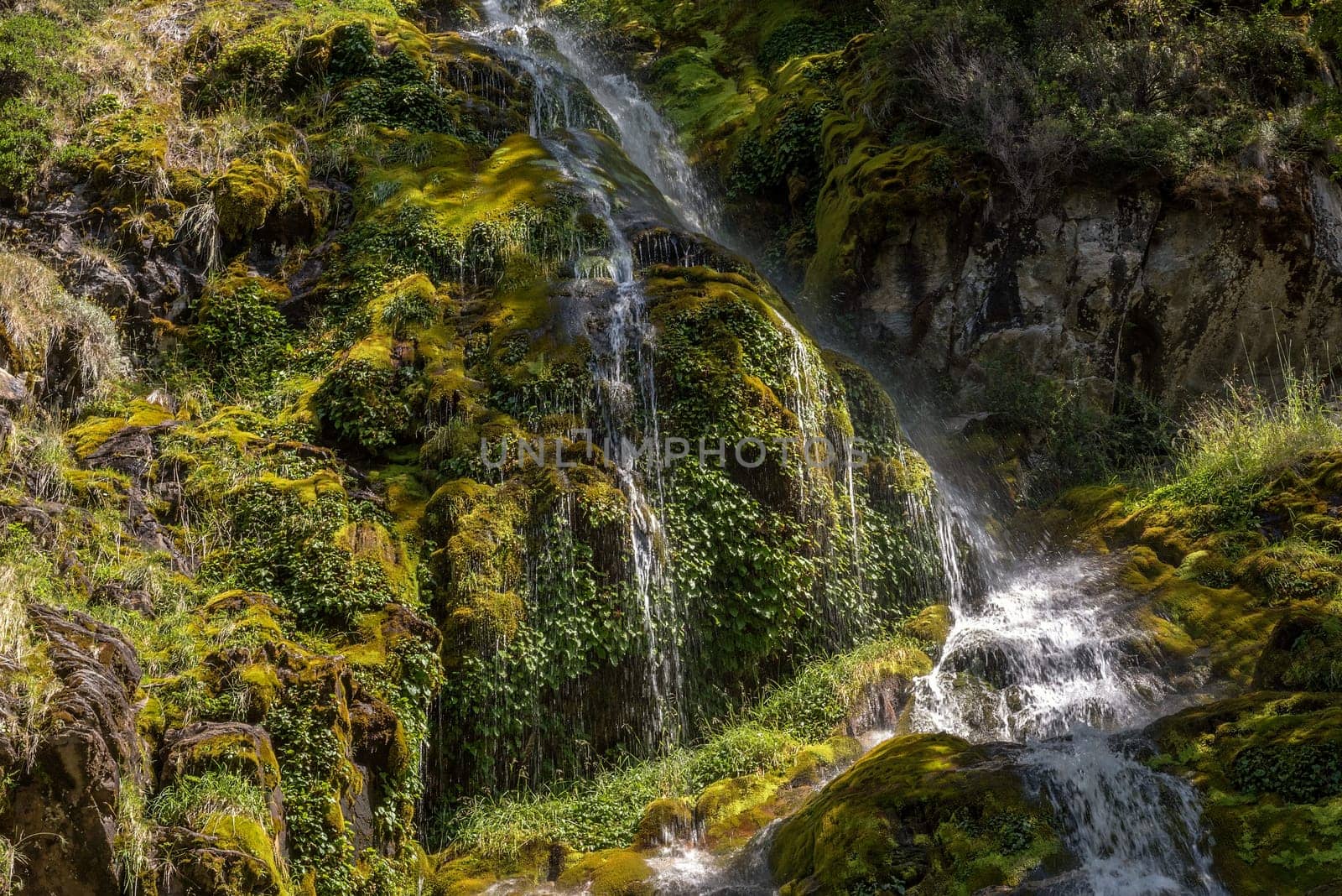 small waterfall in Los Glaciares National Park in Argentina