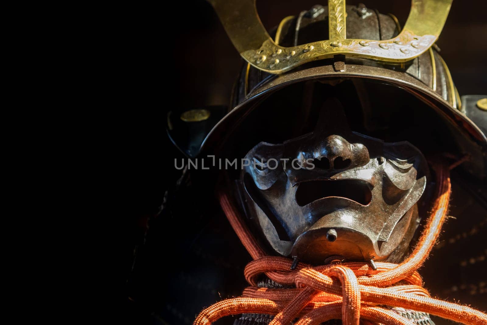 Traditional samurai Japanese armour - antique protection for fighter in Japan