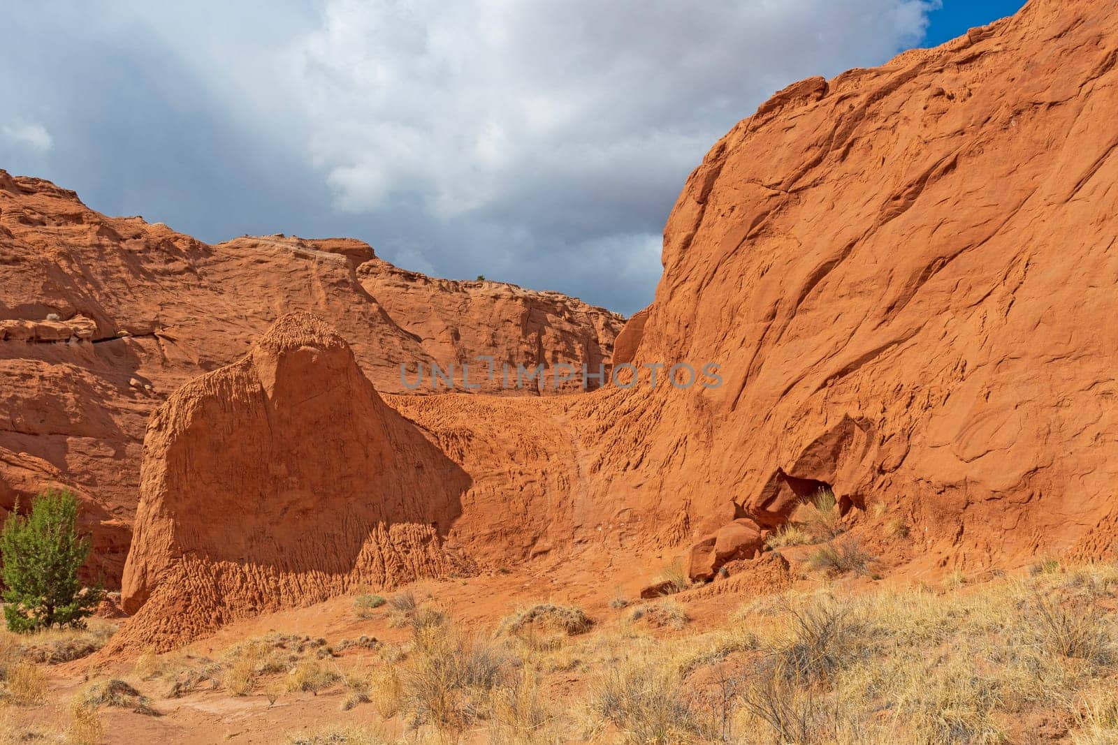 Twisted and Eroded Cliffs in the Desert in Kodachrome Basin State Park in Utah