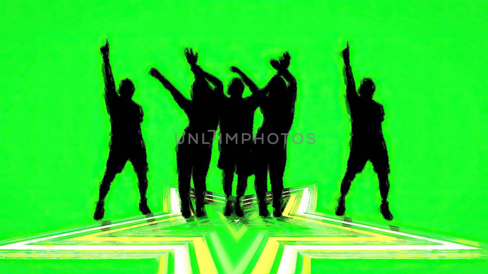 People dancing hand draw digital art,People dancing hand draw digital art