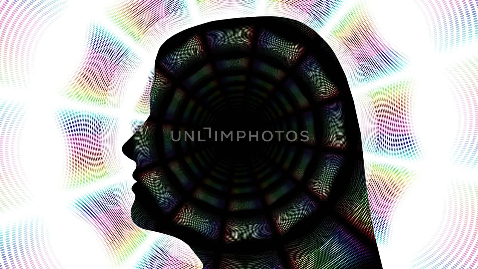 Surreal  Portrait of Woman silhouette,Surreal  Portrait of Woman silhouette