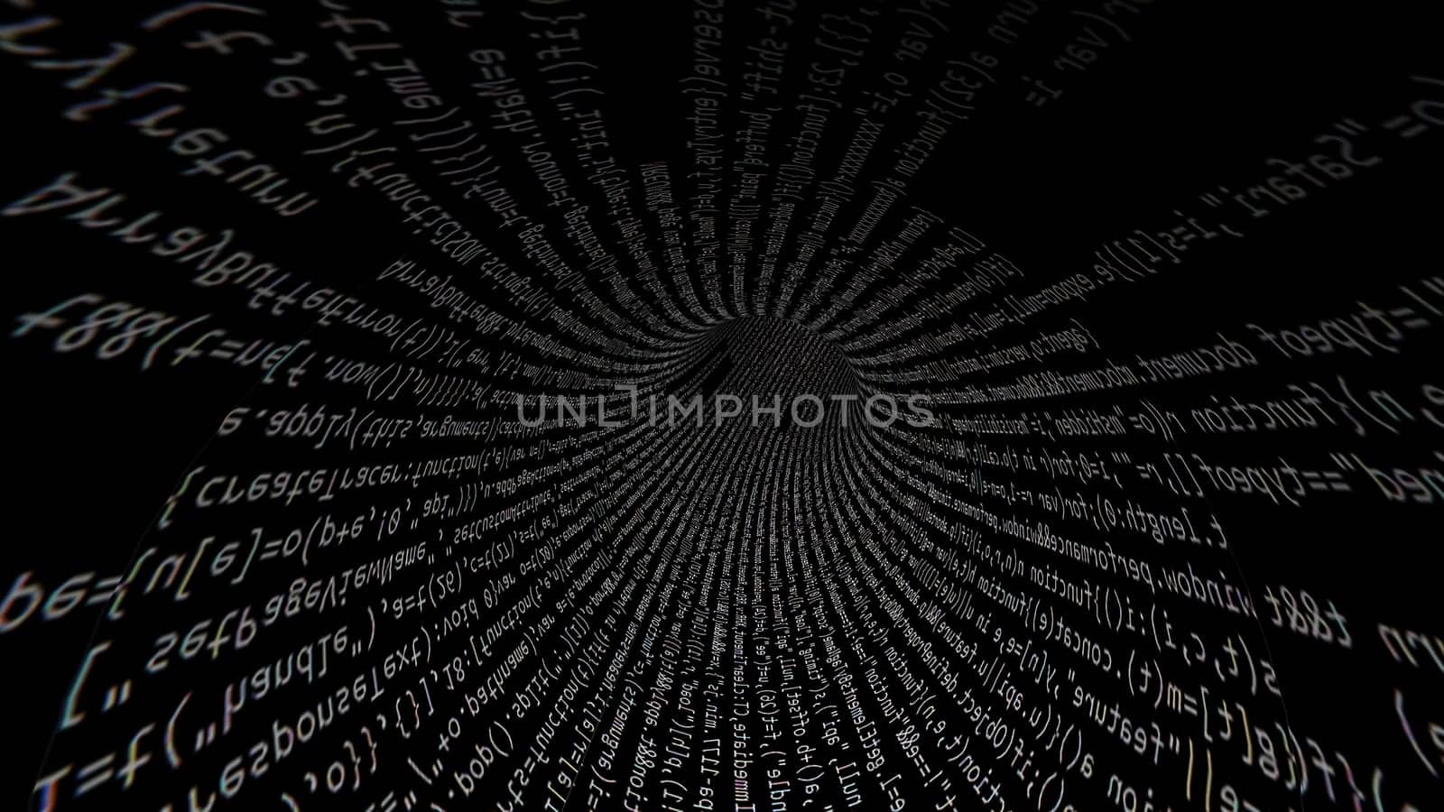 Driving Through Code Data Tunnel ,Driving Through Code Data Tunnel