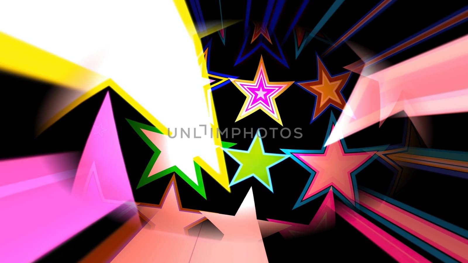 Colorful Stars on Spinning Sphere,Colorful Stars on Spinning Sphere