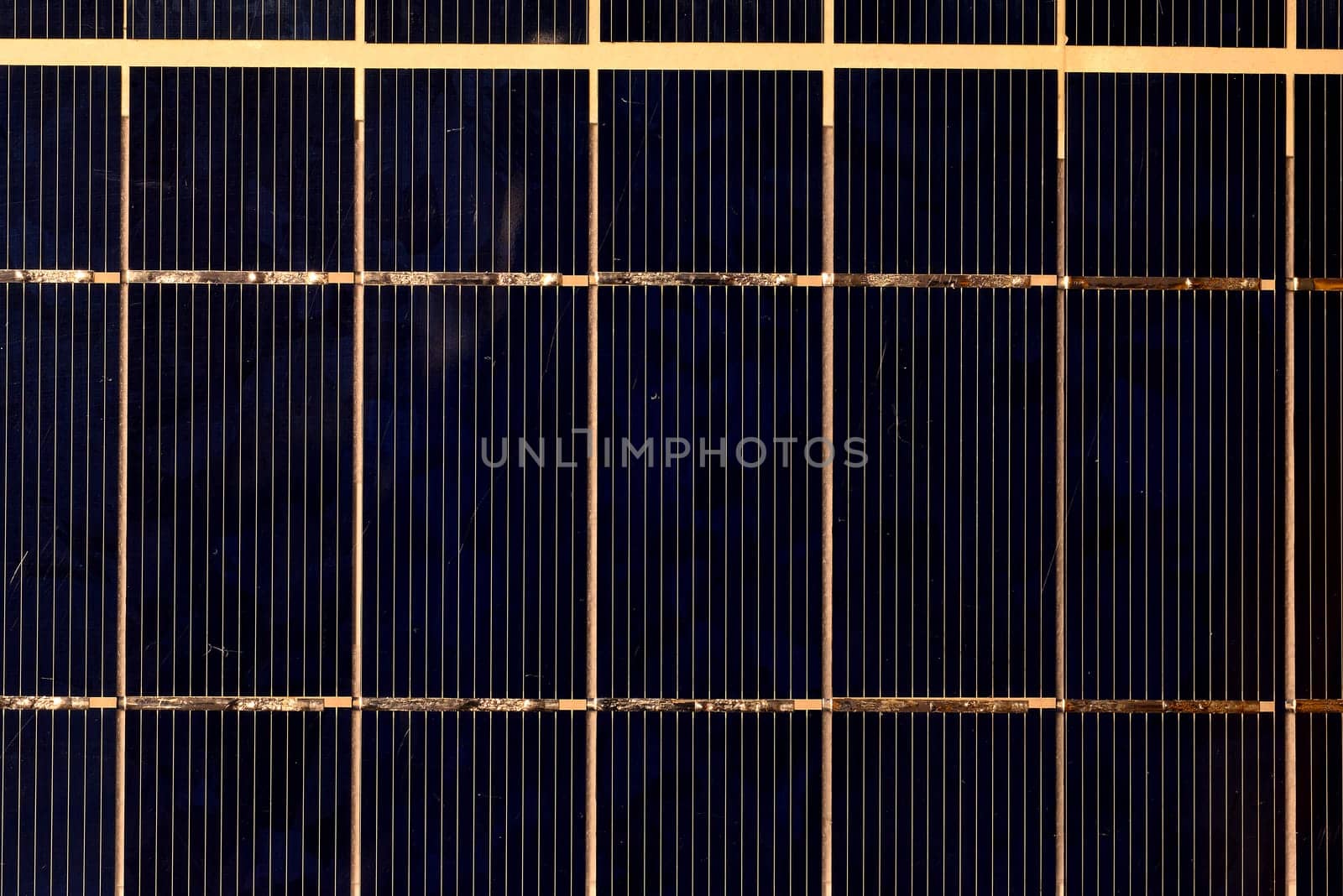 Solar panel in a closeup