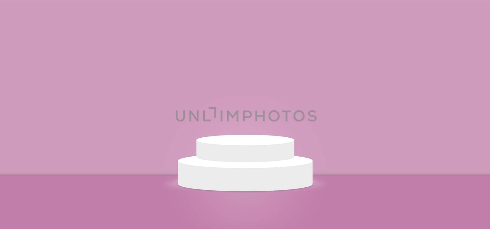 Pink Lavender color abstract with stage podium display platform, modern studio, wall scene fashion, stage podium scene with for Award Ceremony and colorful presentation simple art spotlight summer banner. 3D rendering.