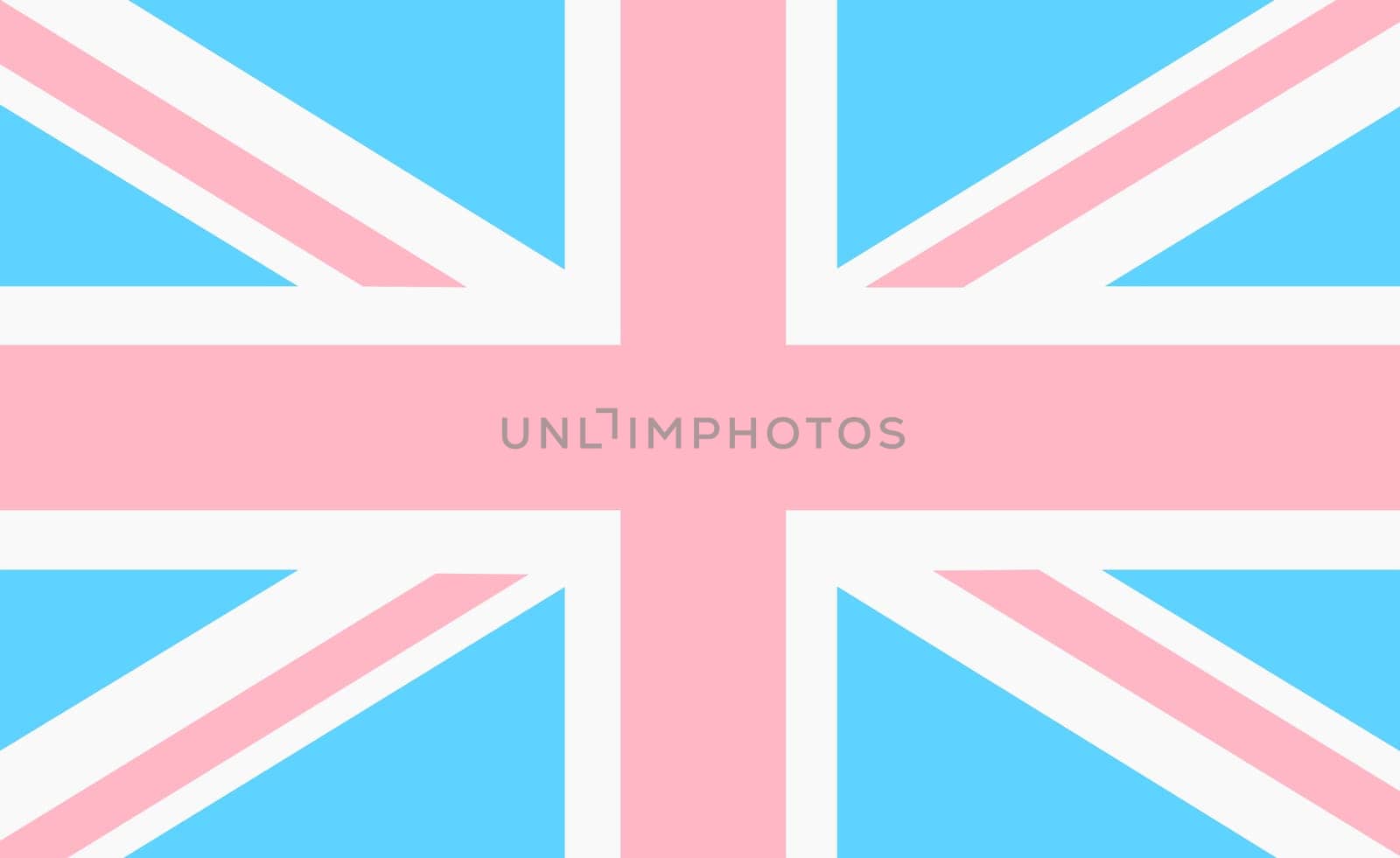 A Great Britain trans gender flag union jack