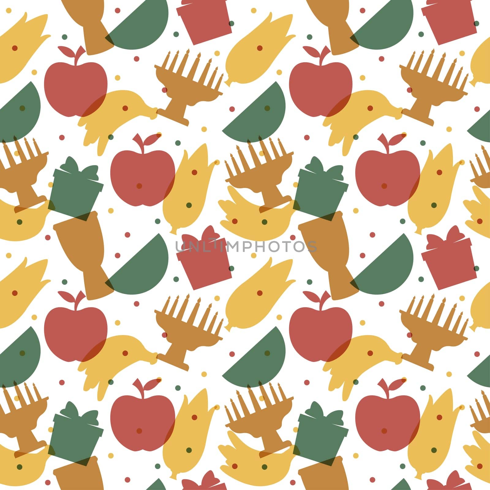 Happy Kwanzaa Holiday African Seamless Pattern Design with Festival Style Element on Template Hand Drawn Cartoon Flat Illustration