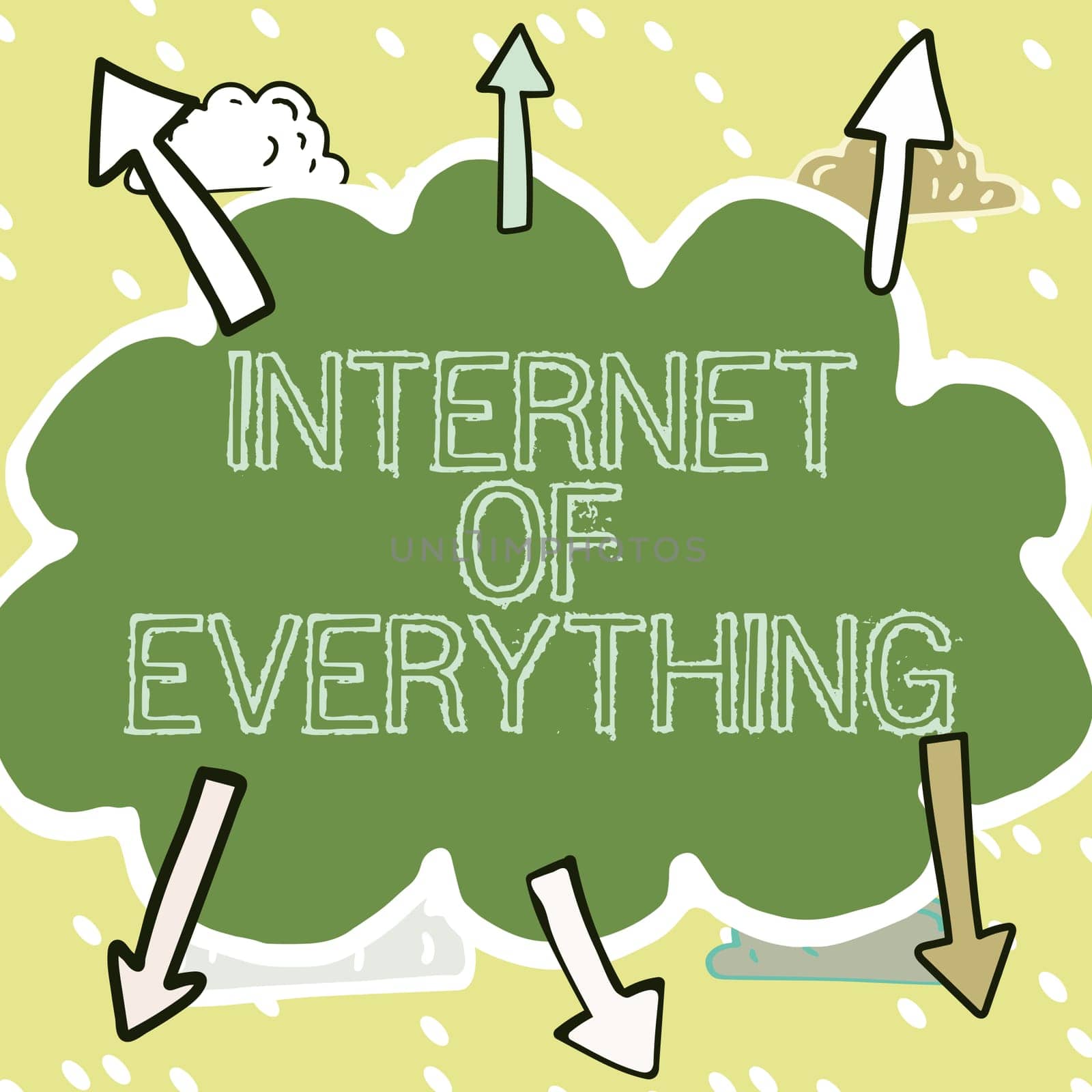 Text showing inspiration Internet Of Everything, Business approach smart modern city and wireless communication network