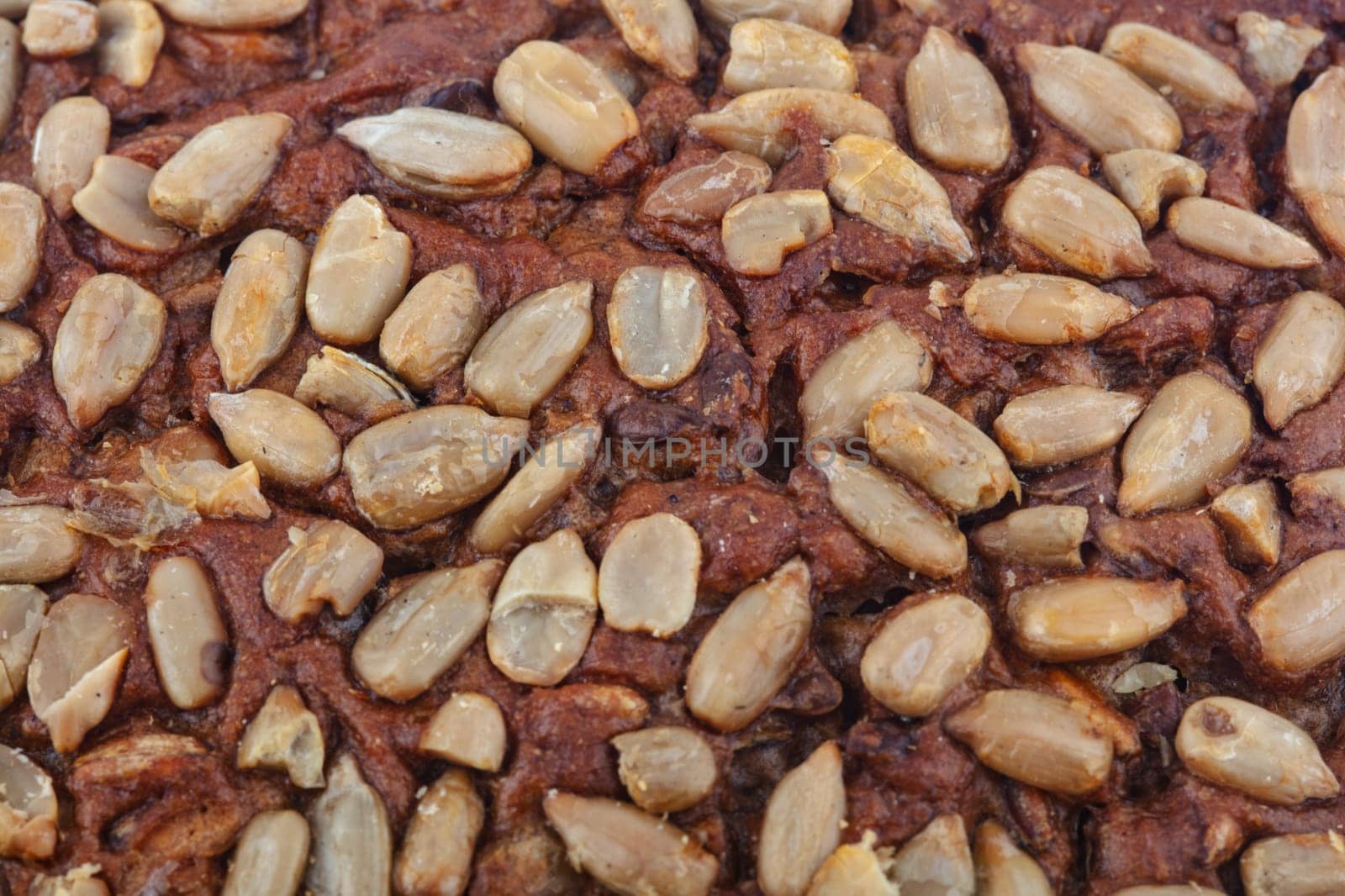 Delicious whole grain bread fullframe as background