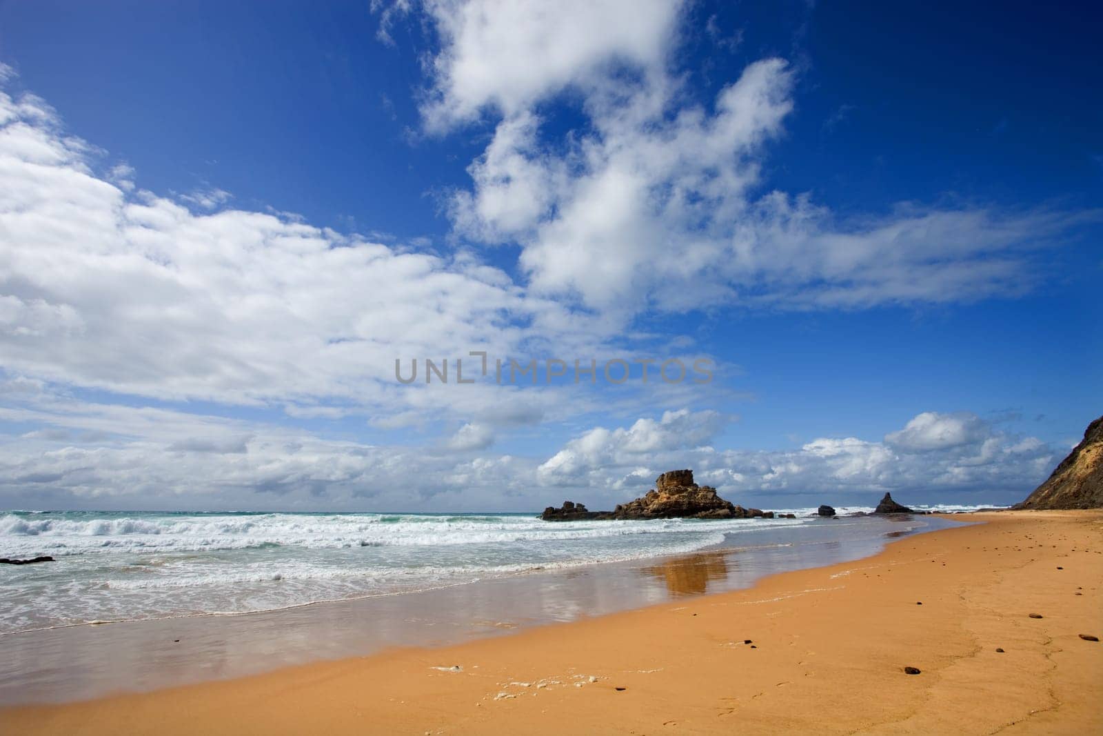 Portuguese Algarve beach of Castelejo, the south of the country