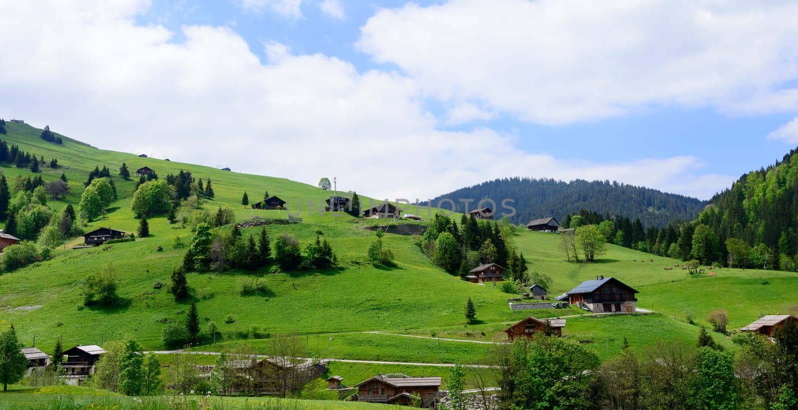 mountain scenery in the French Alps
