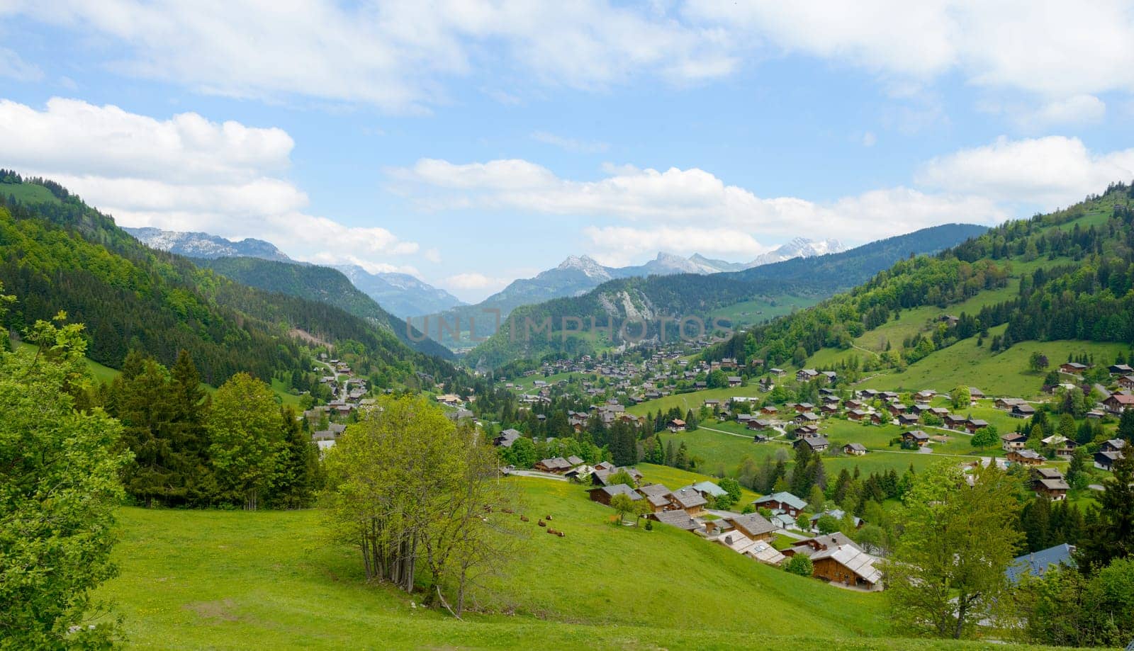 mountain scenery in the French Alps
