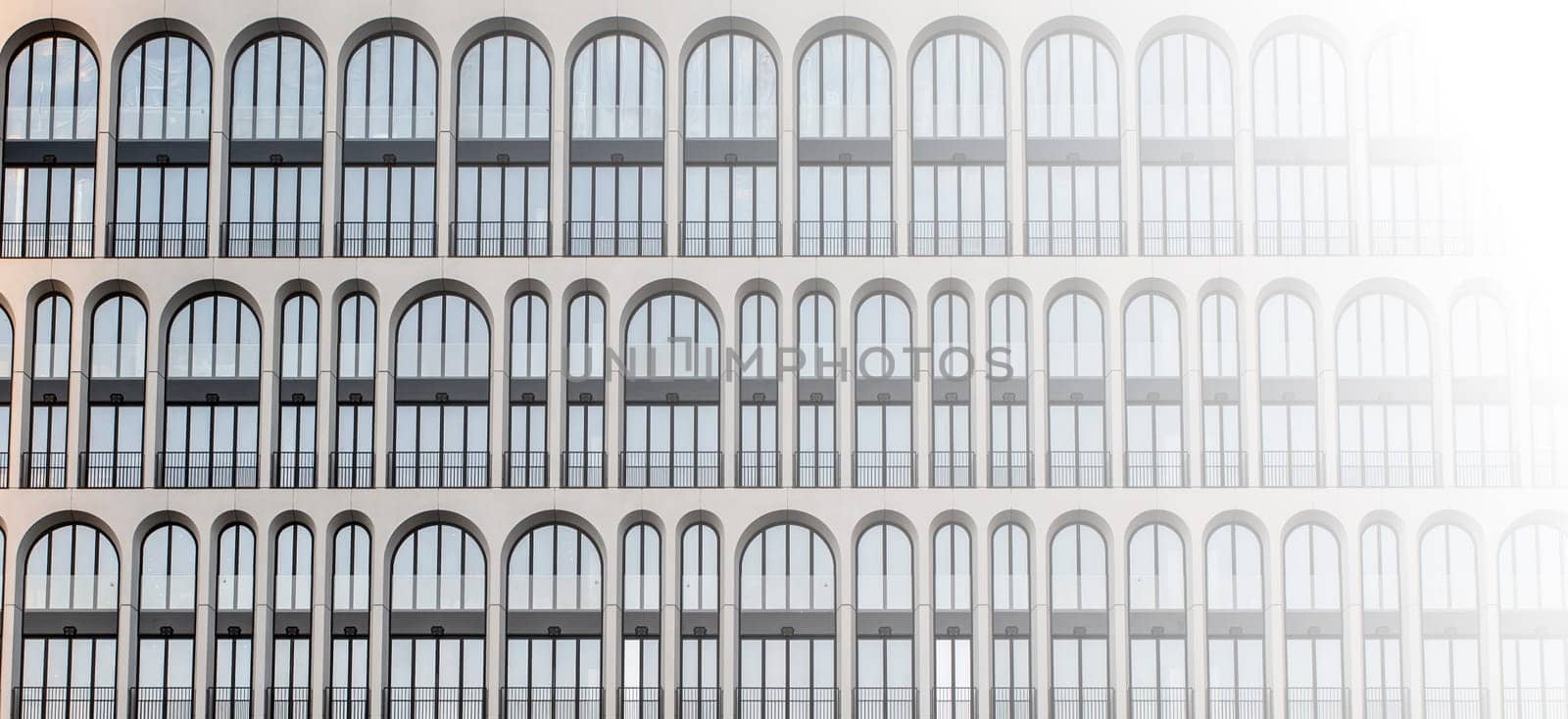 The windows in an apartment building as a texture