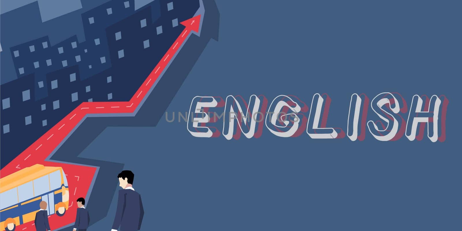 Sign displaying English, Conceptual photo possible communication between countries the only common language