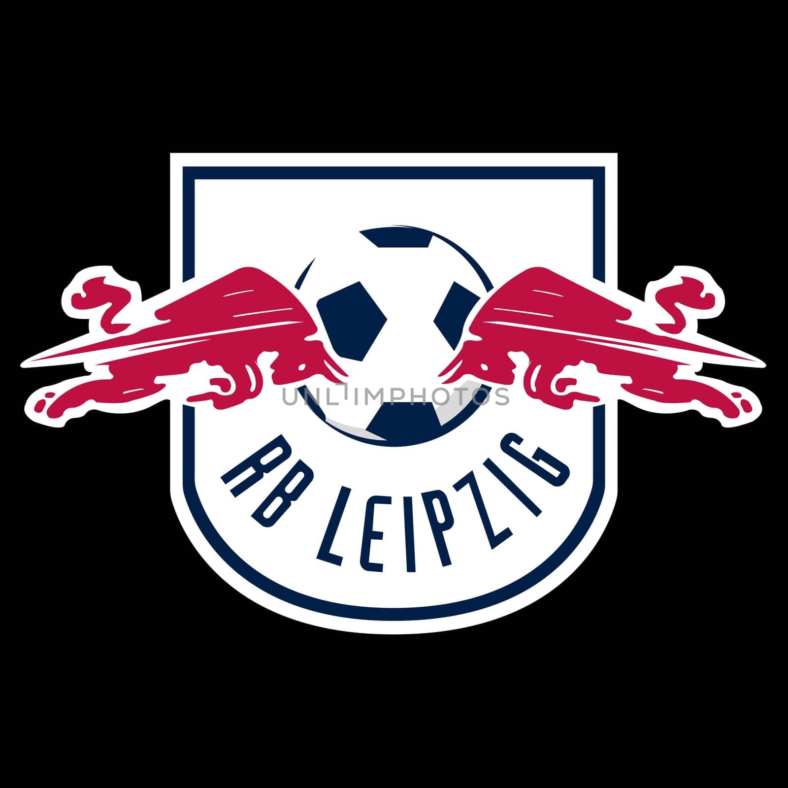 Frankfurt am Main, Germany - 10.23.2022 Logo of the German football club RB Leipzig. Vector image