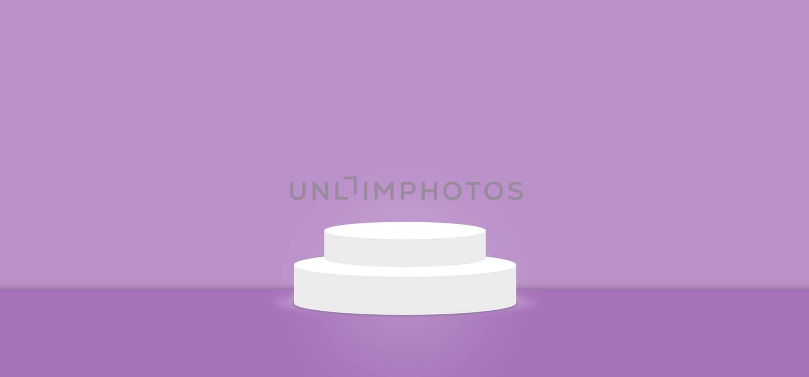Purple Rose color abstract with stage podium display platform, modern studio, wall scene fashion, stage podium scene with for Award Ceremony and colorful presentation simple art spotlight summer banner. 3D rendering.