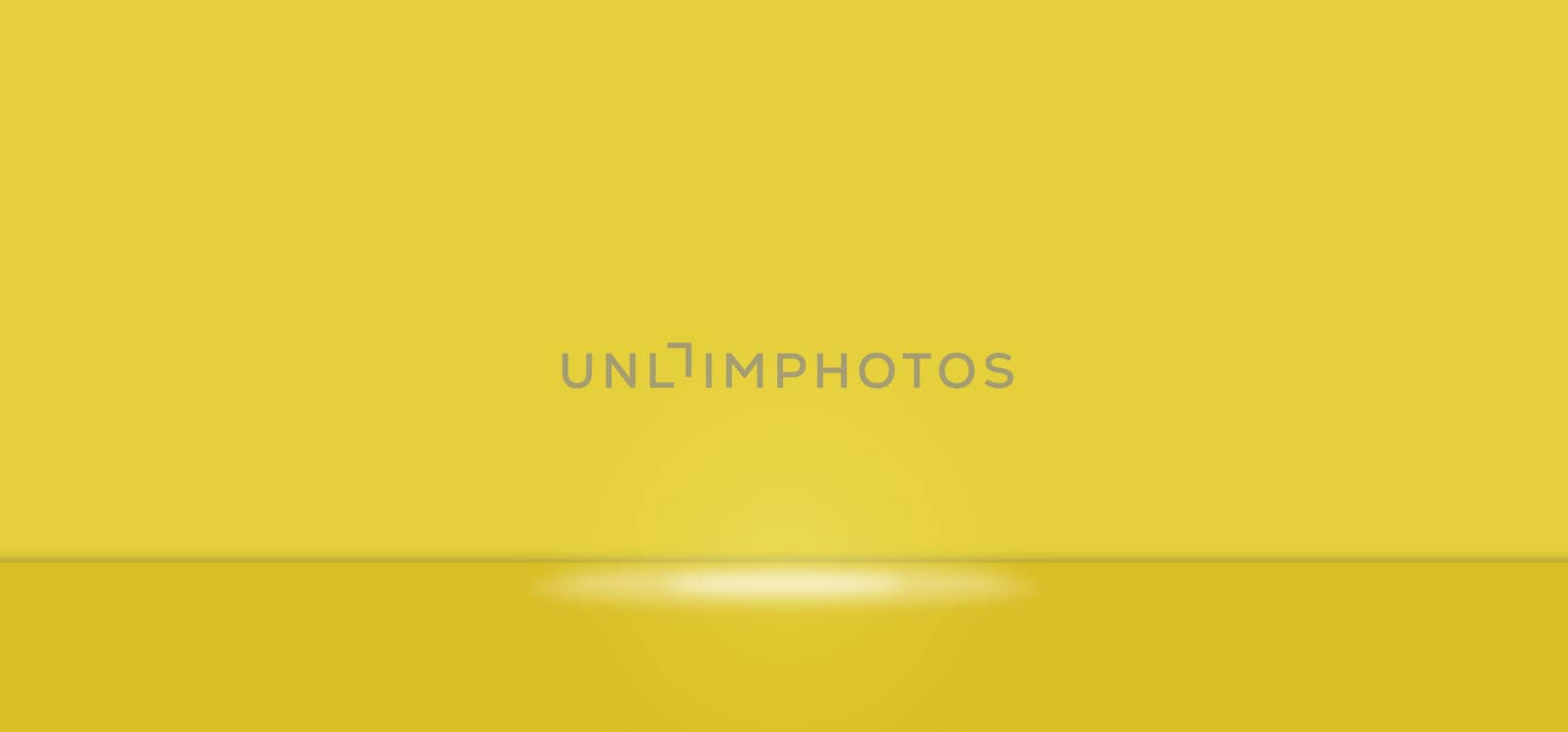 Blank Meadowlark color abstract with empty product display platform, modern studio, wall scene fashion, stage podium floor and colorful presentation simple art spotlight summer banner. 3D rendering.