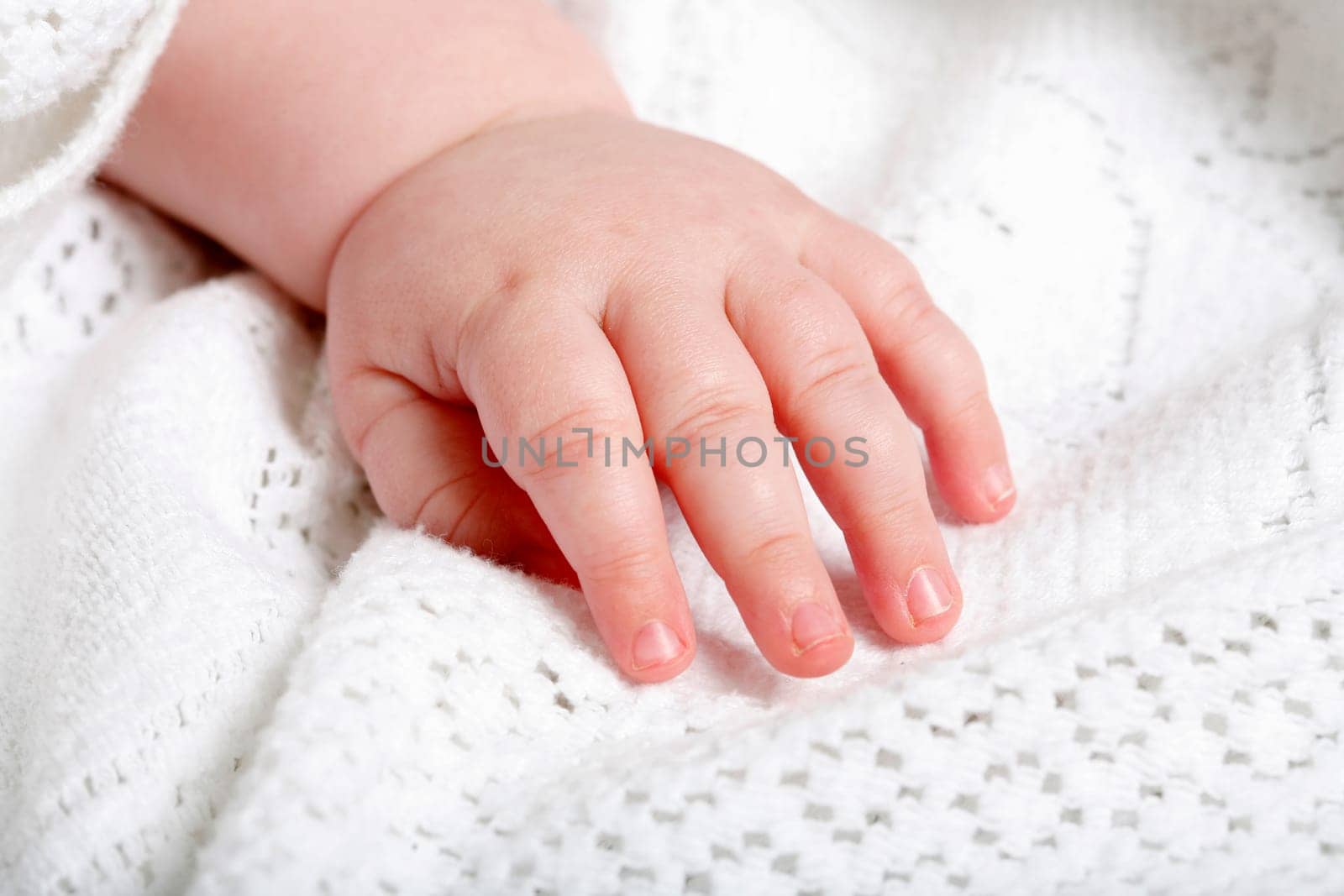 Close up of a babies hand