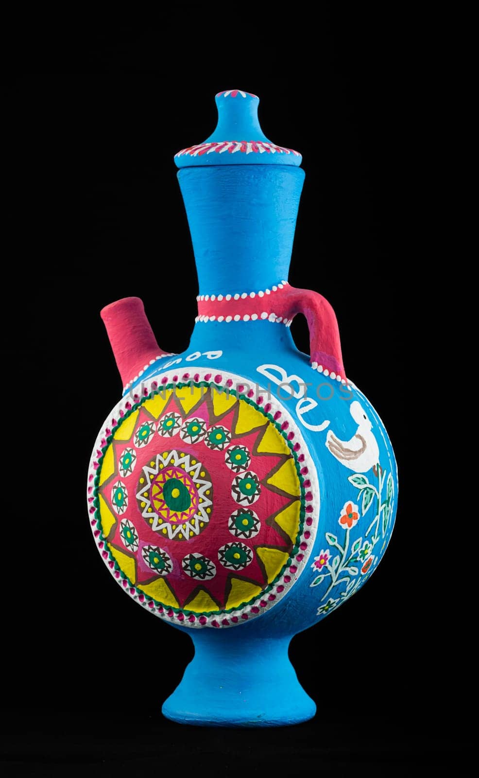 An Egyptian pottery jug made of clay, one of the oldest habits of the Ancient Egyptians