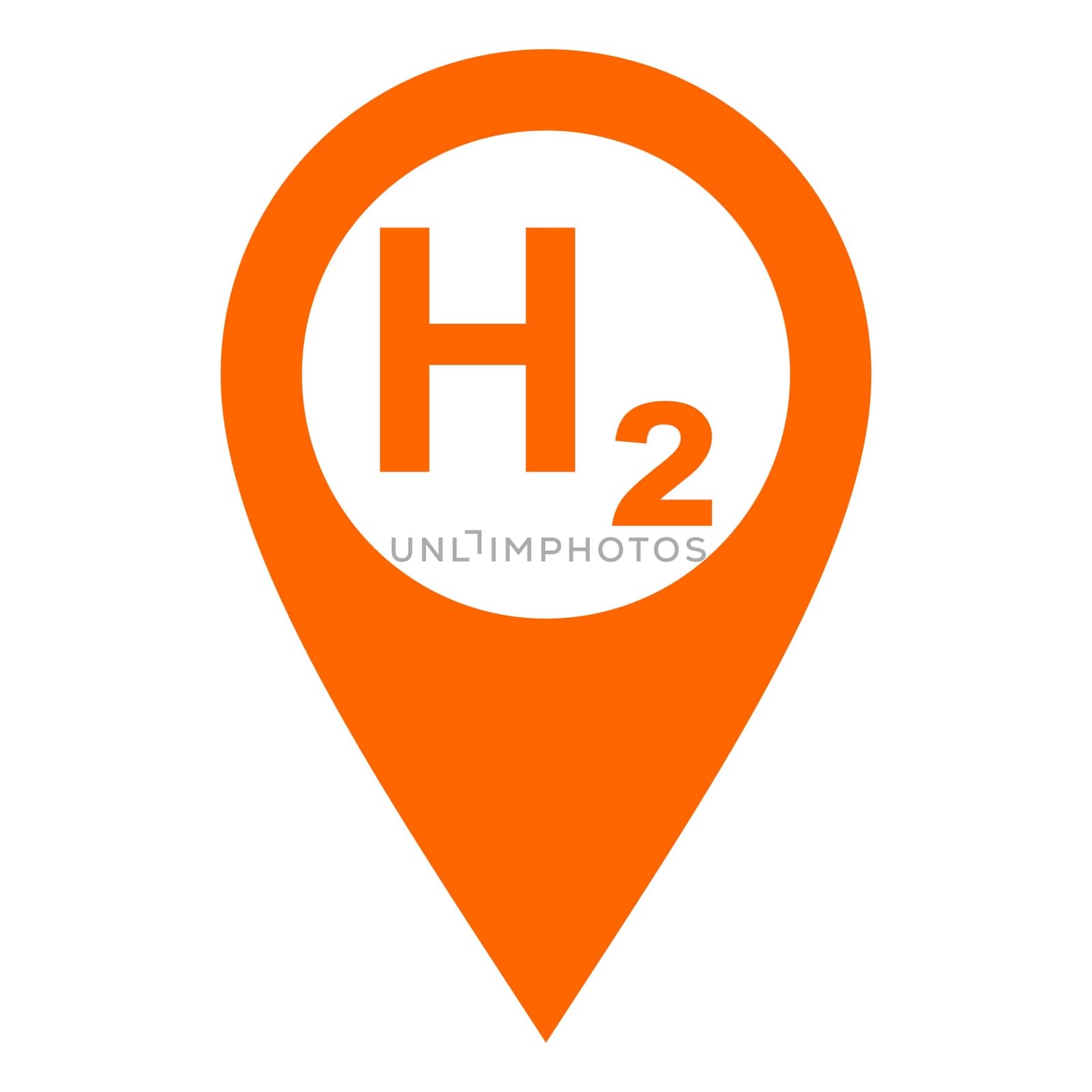 Hydrogen and location pin