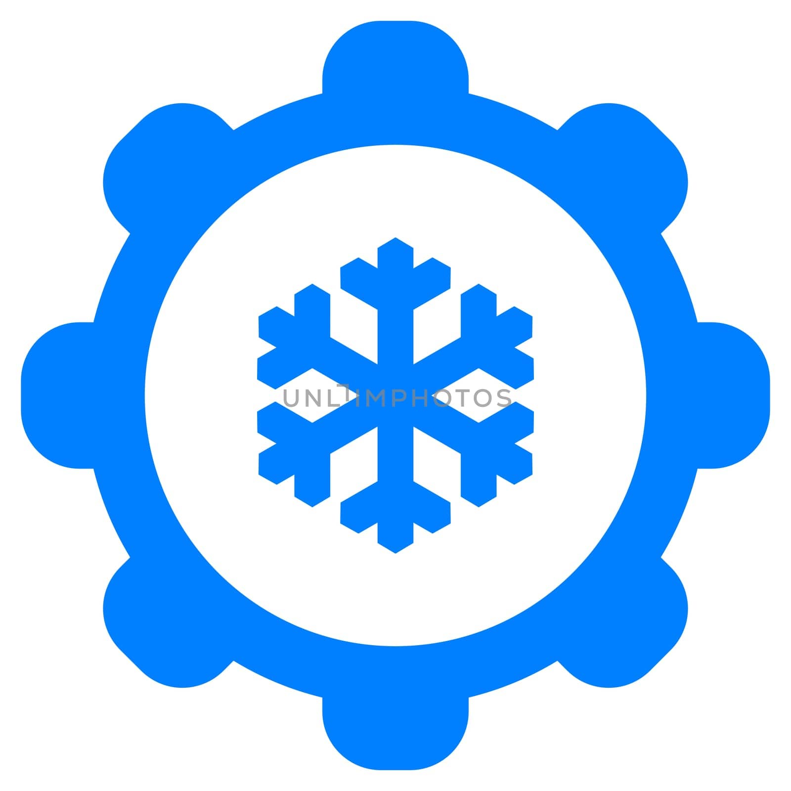 Snow flake and wheel