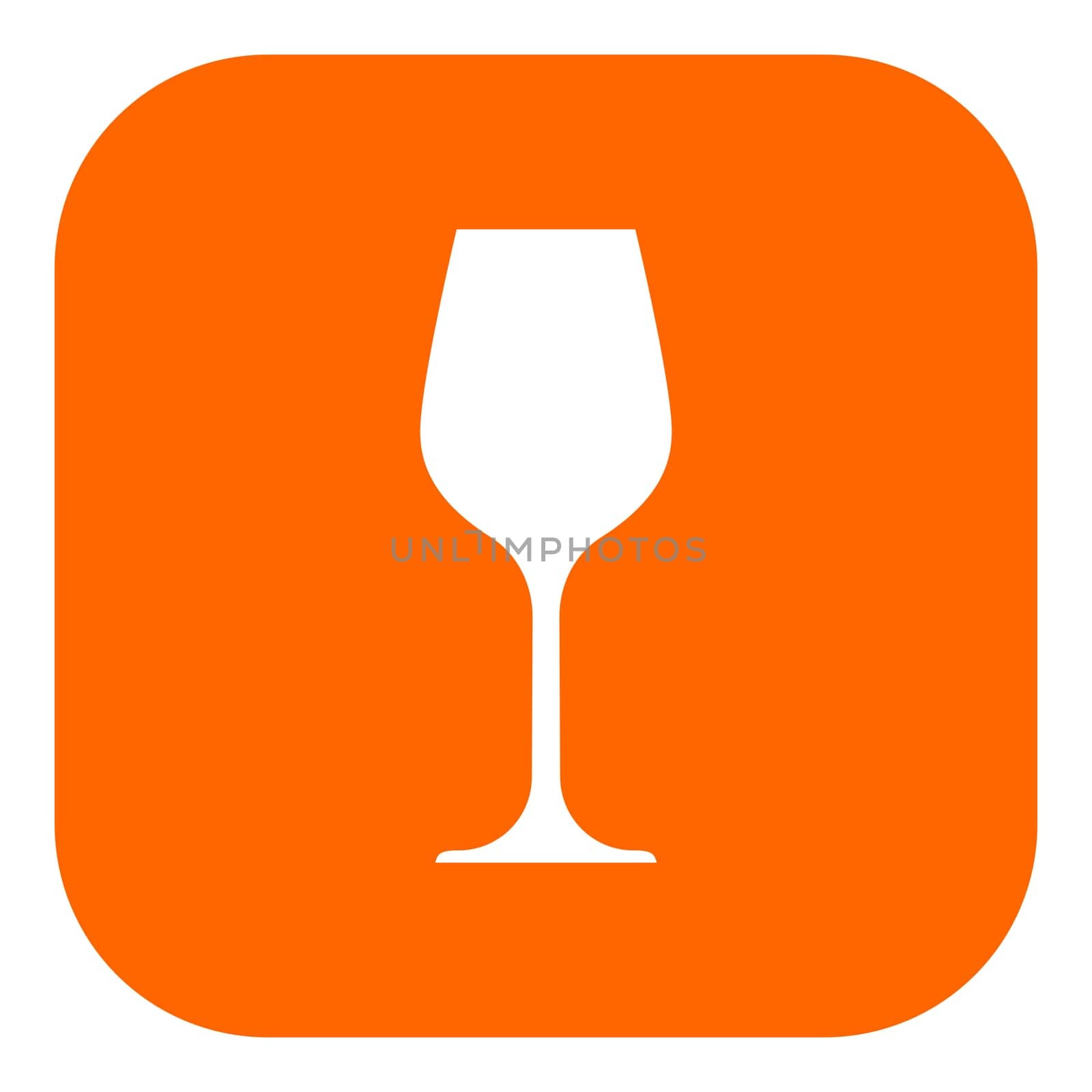 Wine glass and app icon