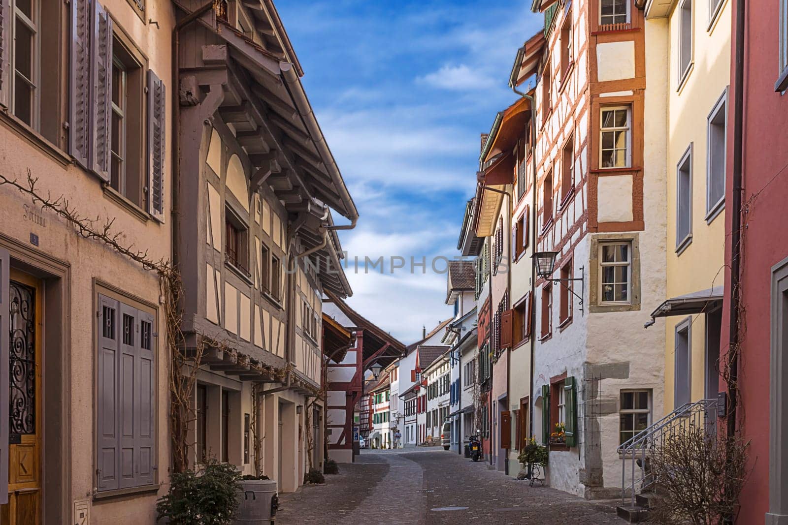 Attractive alley in Stein am Rhein