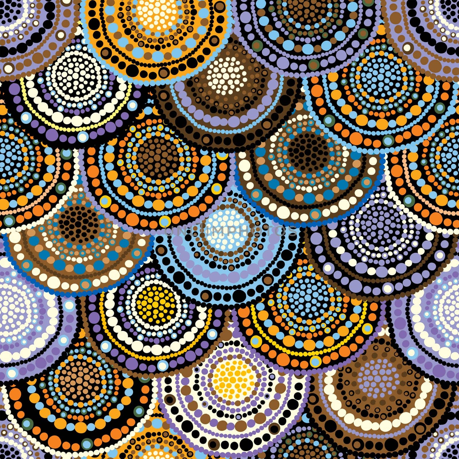Seamless background in Japanese style seigaiha
