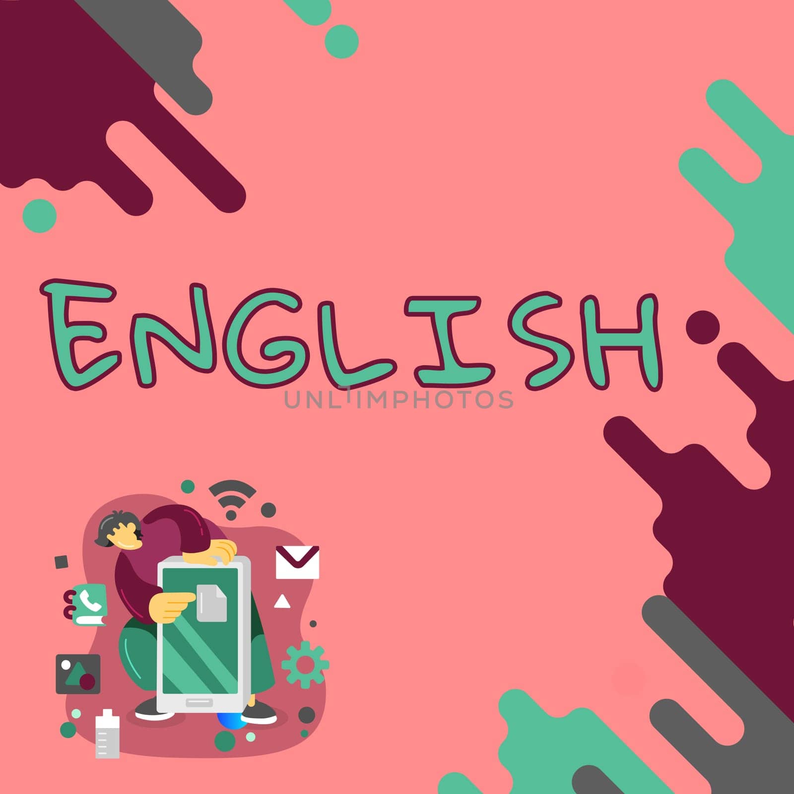 Hand writing sign English, Conceptual photo possible communication between countries the only common language