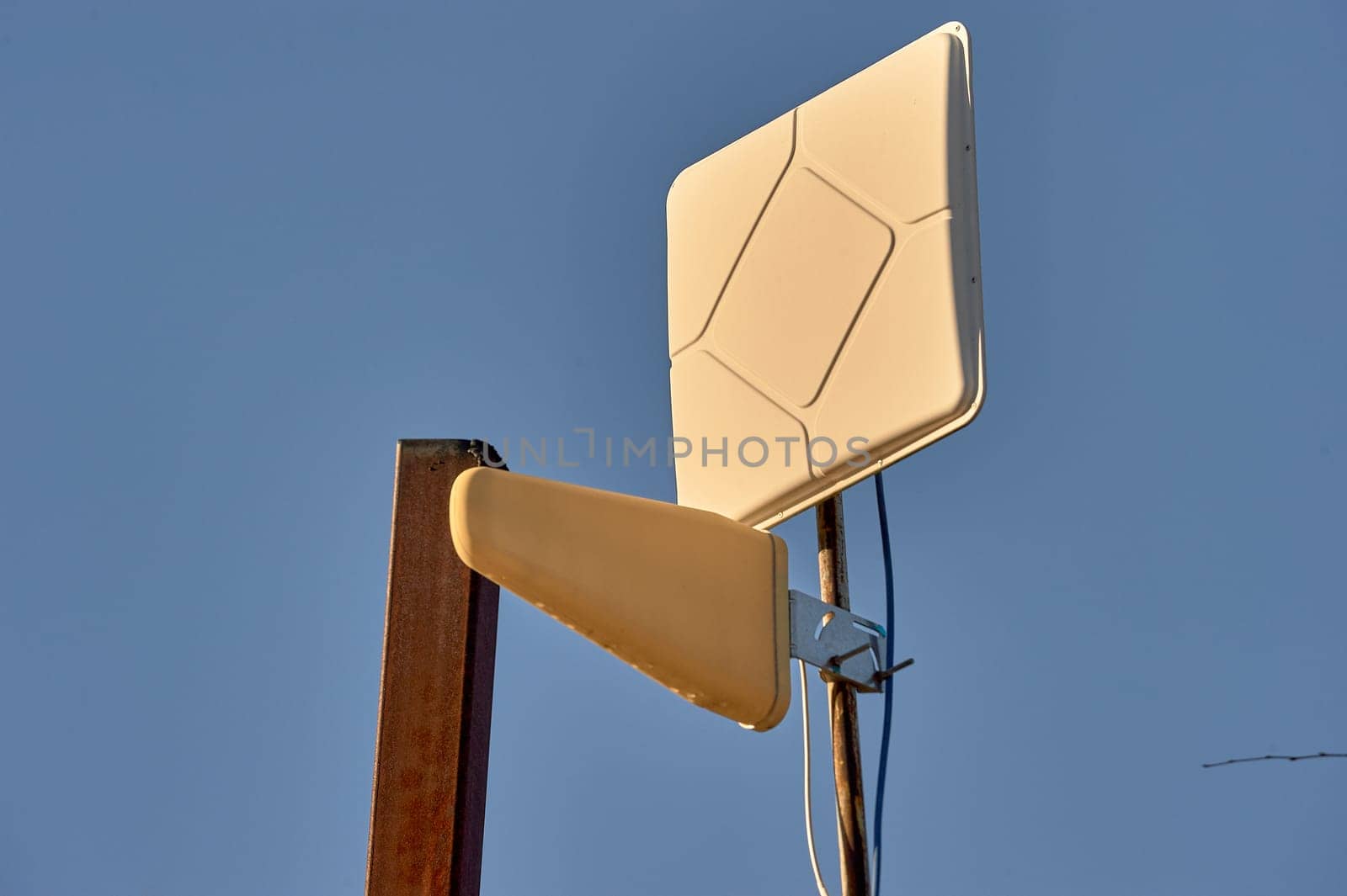 antenna for amplifying gsm signal reception. High quality photo