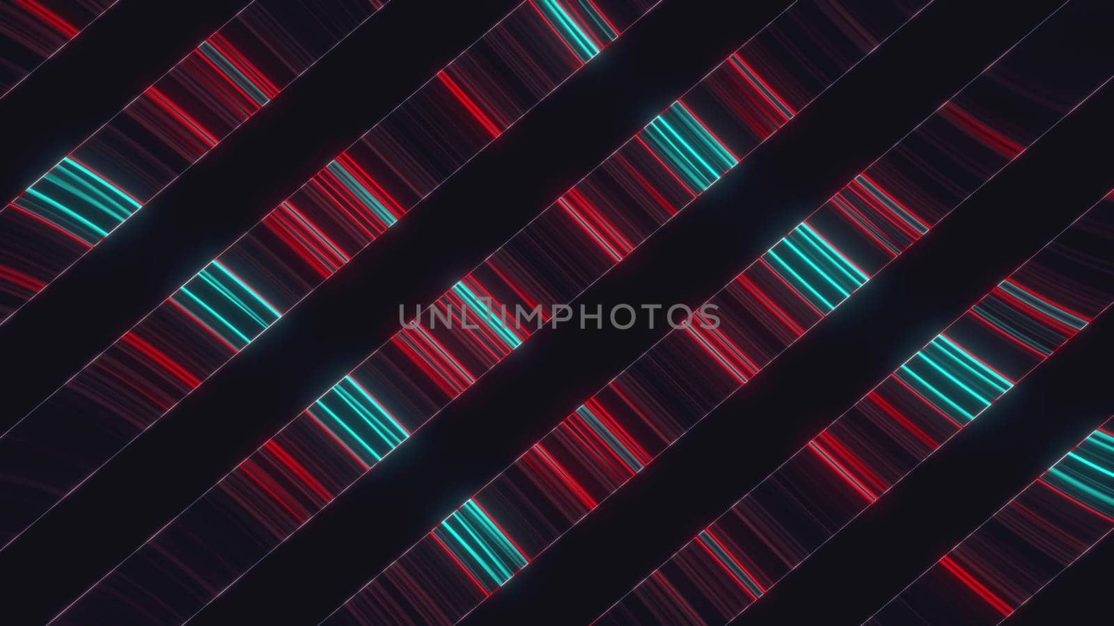 Glowing stripes. Computer generated 3d render