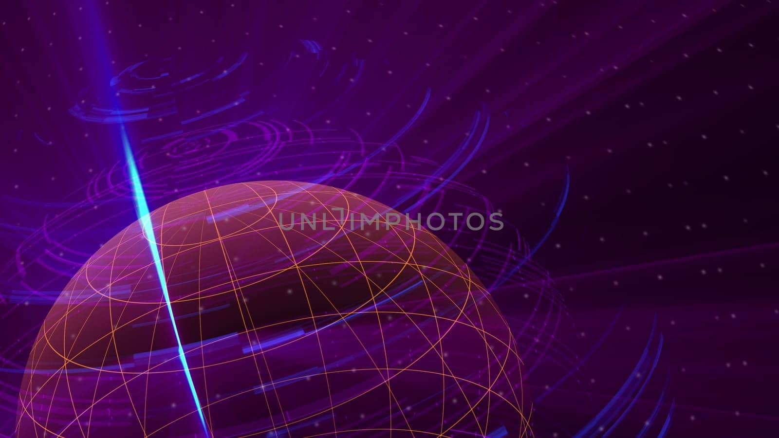 Digital world map. Computer generated 3d render