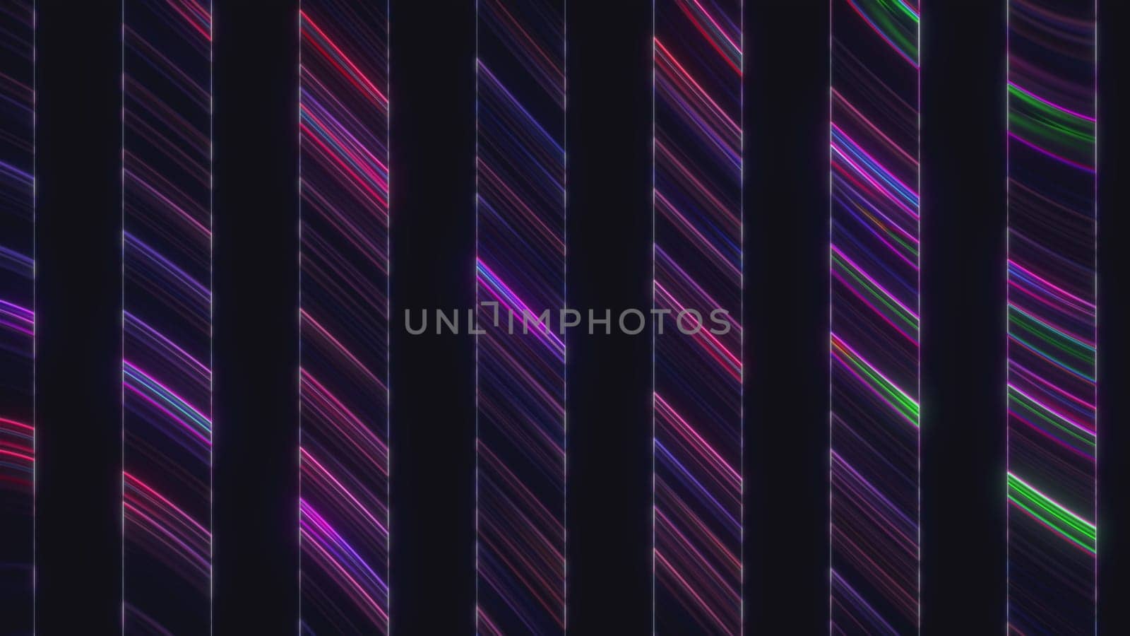 Glowing stripes. Computer generated 3d render