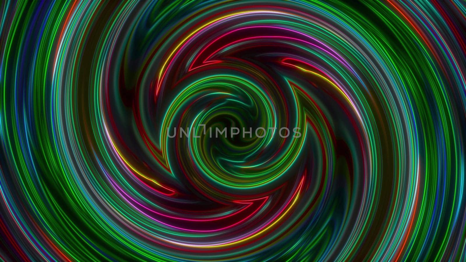 Colorful twirl. Computer generated 3d render