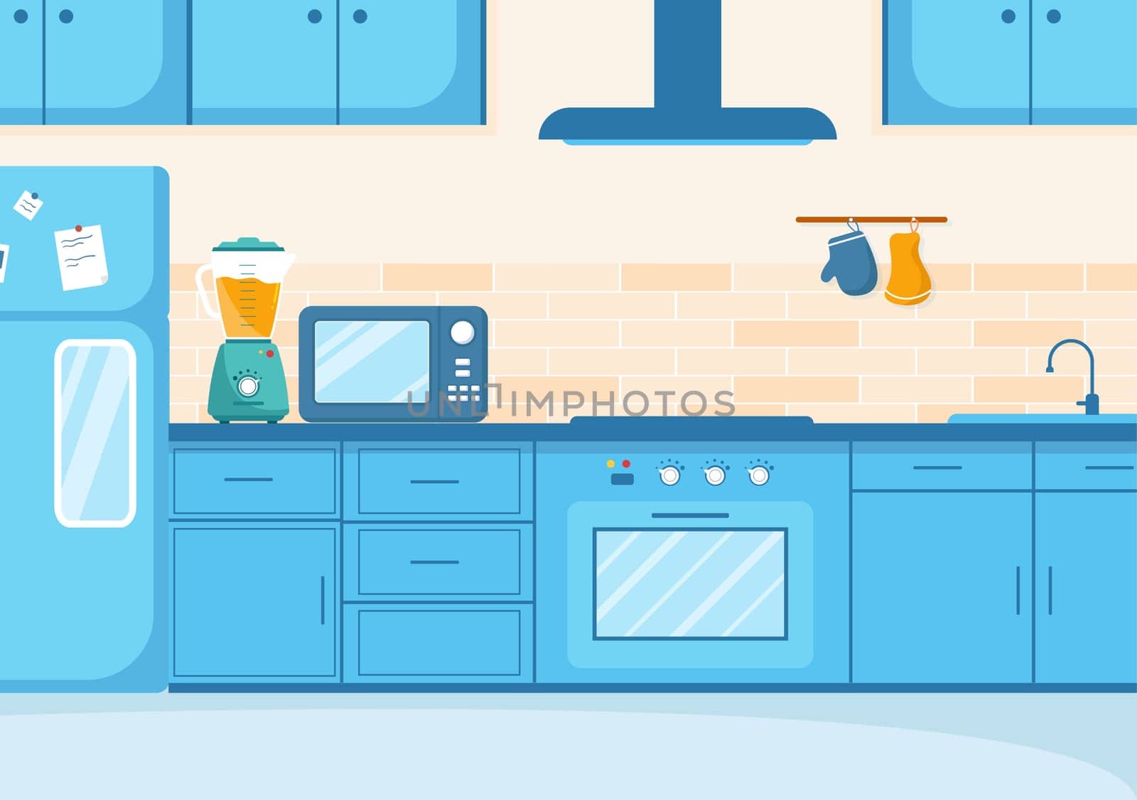 Cooking School to Learn Cooks Homemade Food and Variety of Delicious Dishes in a Class Learning on Flat Cartoon Hand Drawn Templates Illustration
