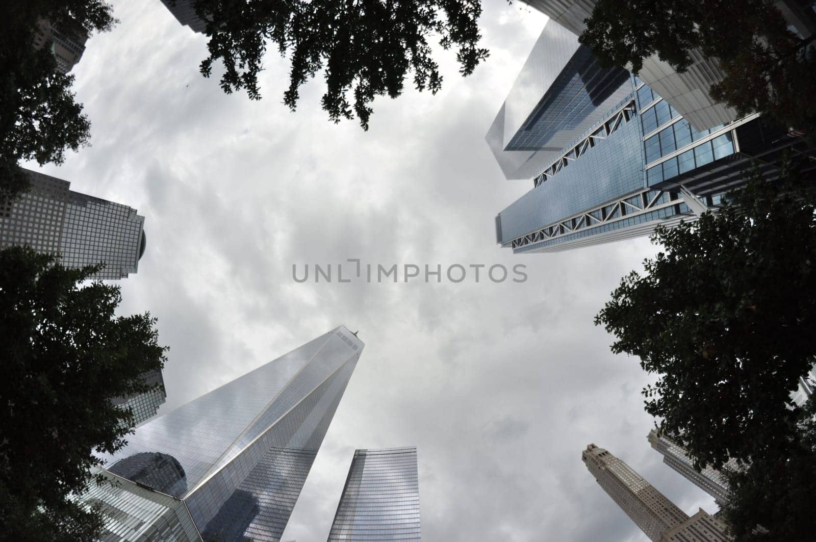 Beautiful low-angle shot of One World Trade Center rising in the sky
