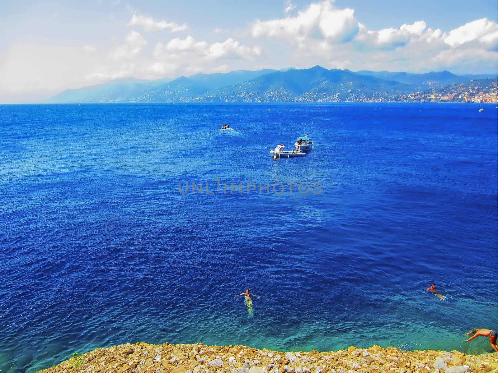 Mediterranean Coast in Liguria, Italy