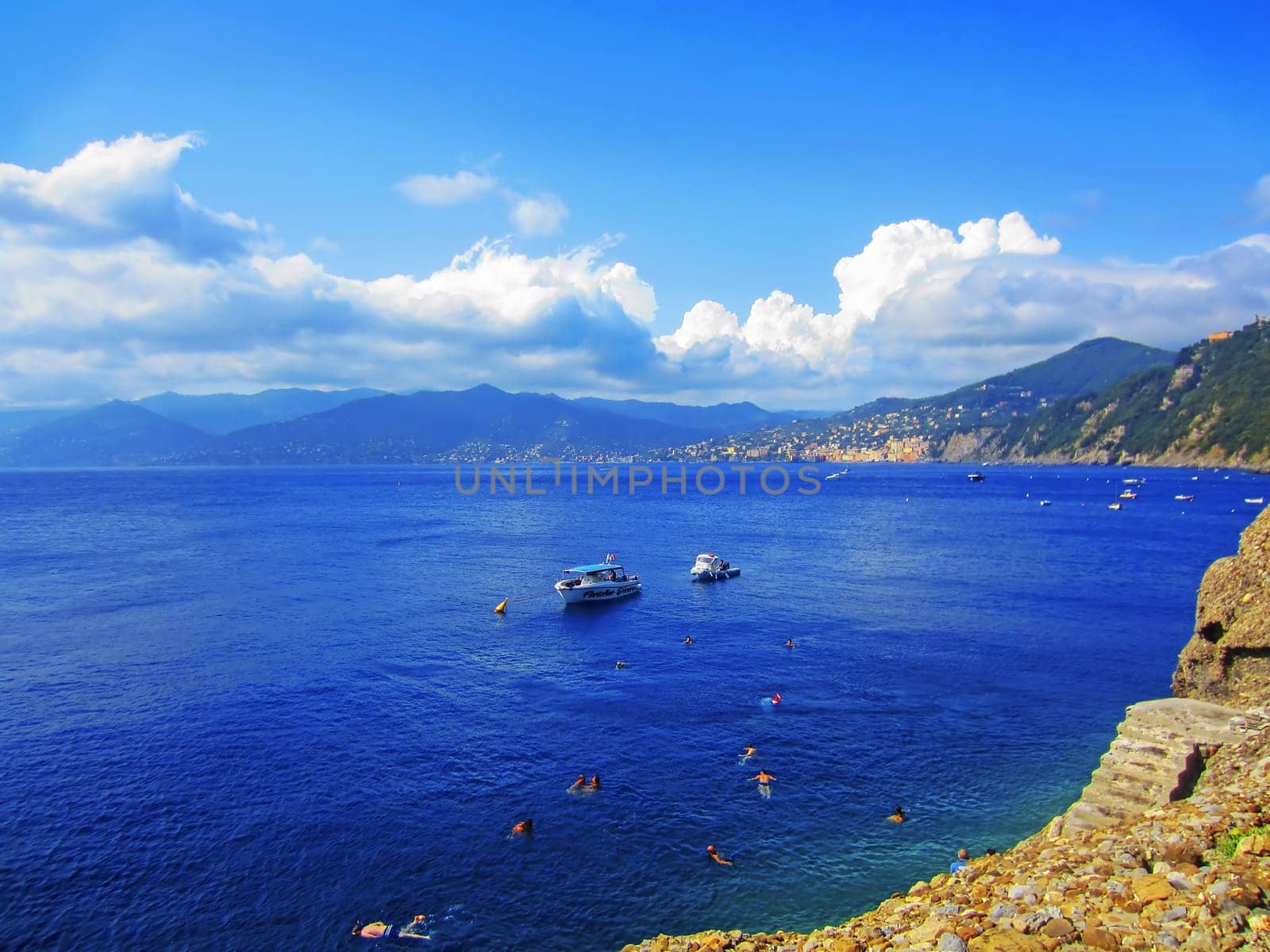 Mediterranean Coast in Liguria, Italy