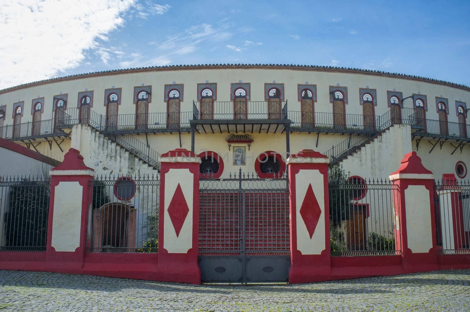 Bullring of Almendralejo, Badajoz, Extremadura, Spain. Outdoors view