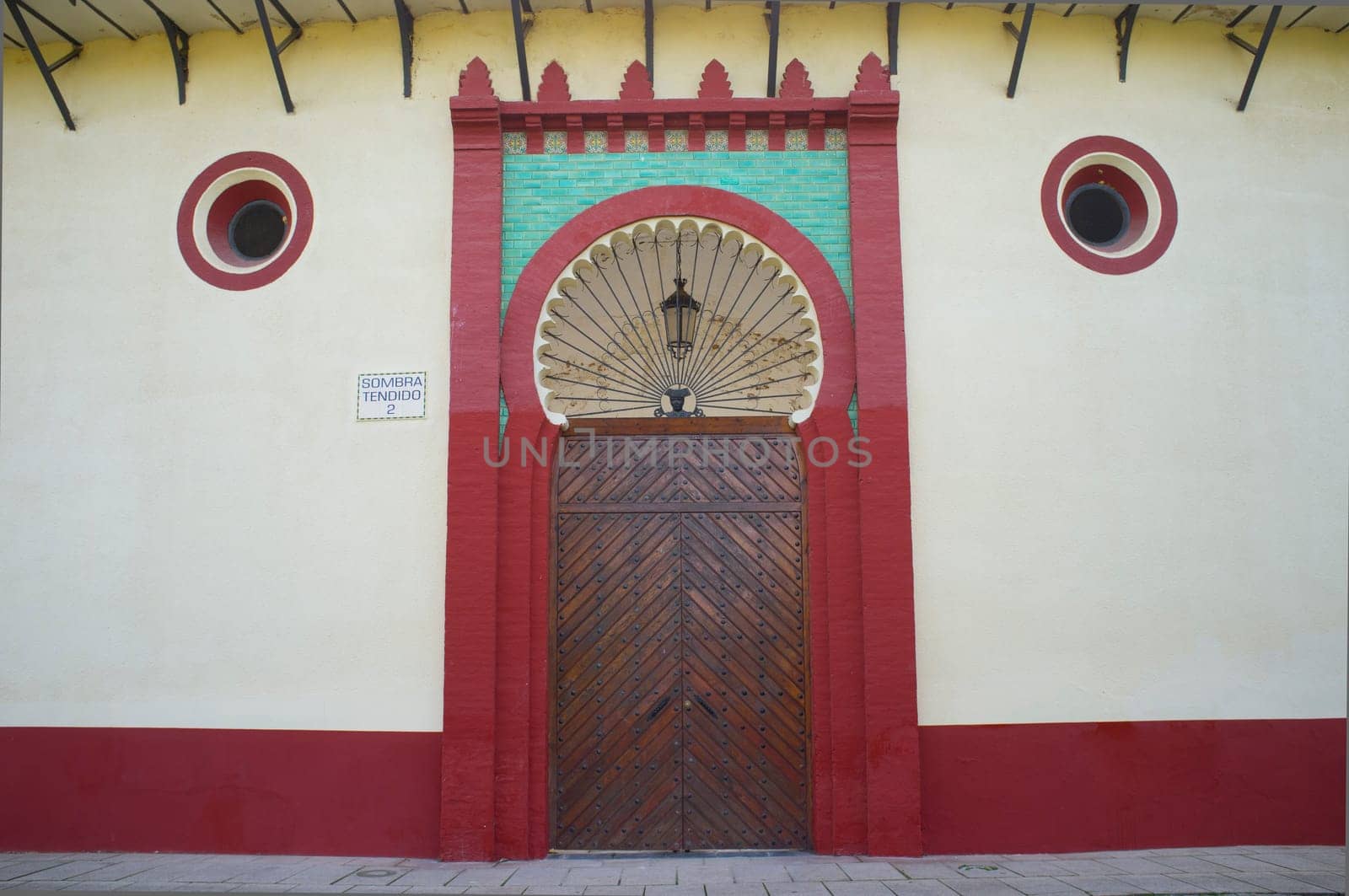 Bullring of Almendralejo, Badajoz, Extremadura, Spain. Outdoors view
