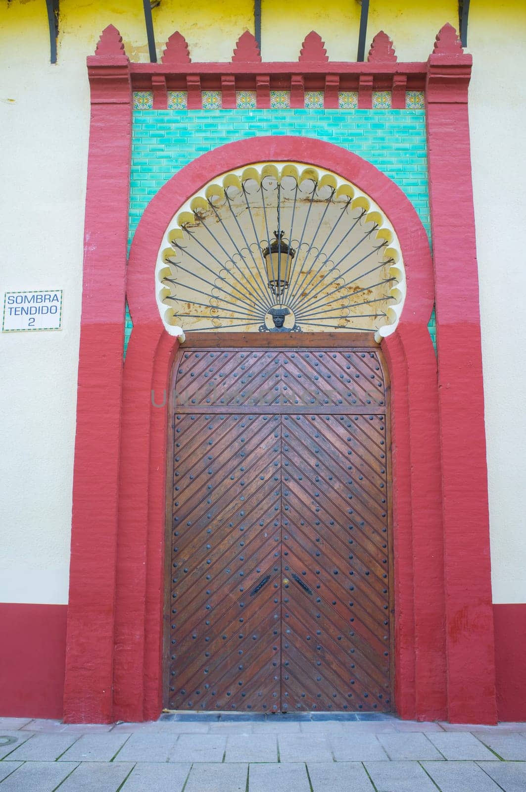 Bullring of Almendralejo, Badajoz, Extremadura, Spain. Outdoors view