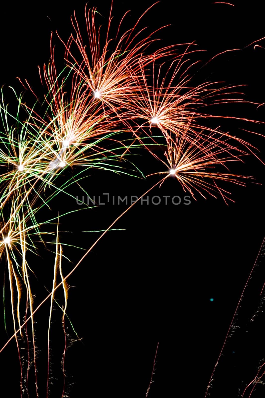 Beautiful and colorful fireworks.