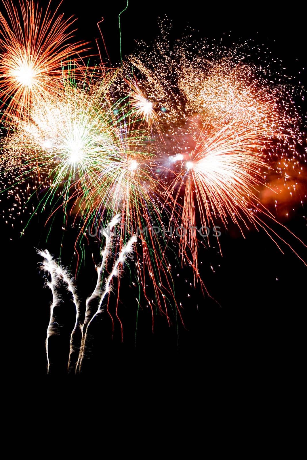 Beautiful and colorful fireworks.