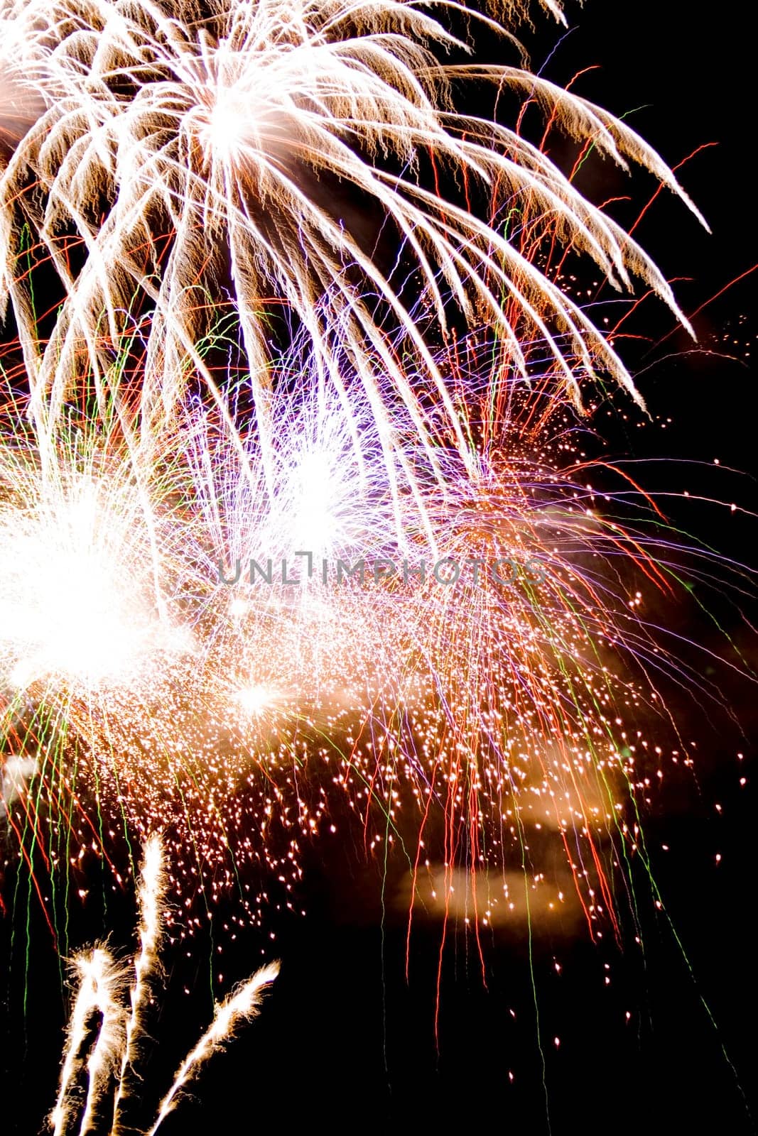 Beautiful and colorful fireworks.