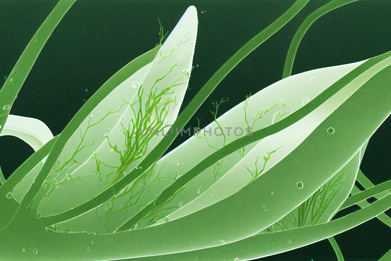 Illustrative image of Laminaria digitata (Algae). Algae is an informal term for a large and diverse group of photosynthetic eukaryotic organisms.