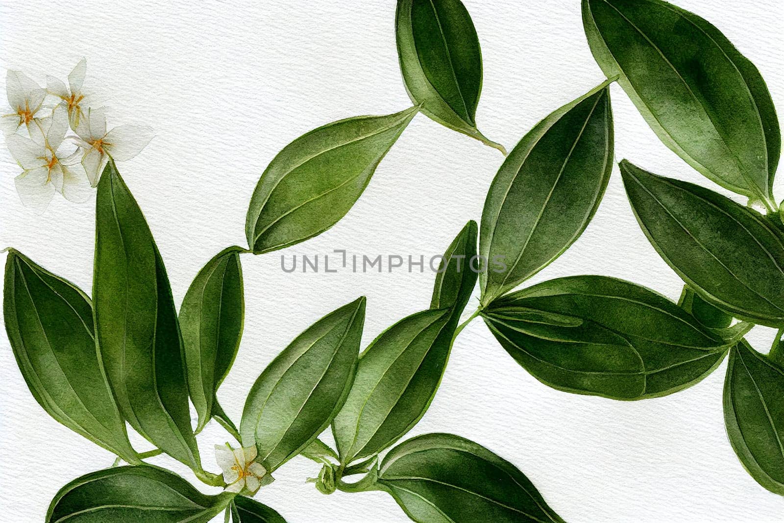 Jasminum officinale, common jasmine. Jasmine is a genus of shrubs and vines in the olive family (Oleaceae).