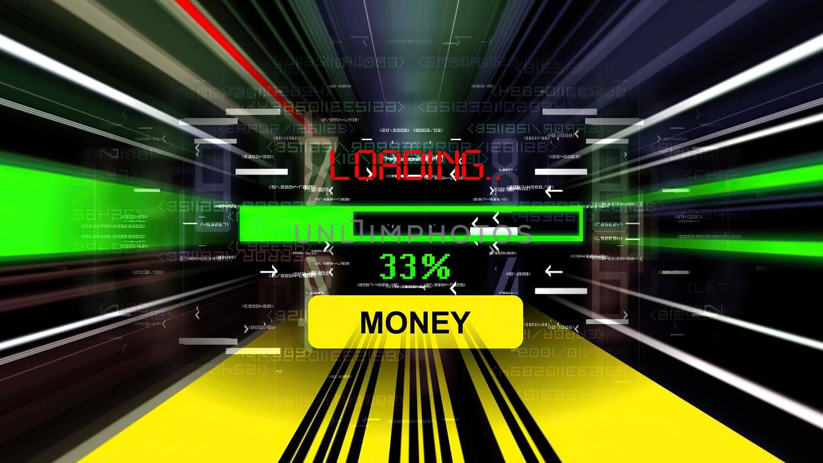 Money loading  progress bar on the screen,Money loading  progress bar on the screen