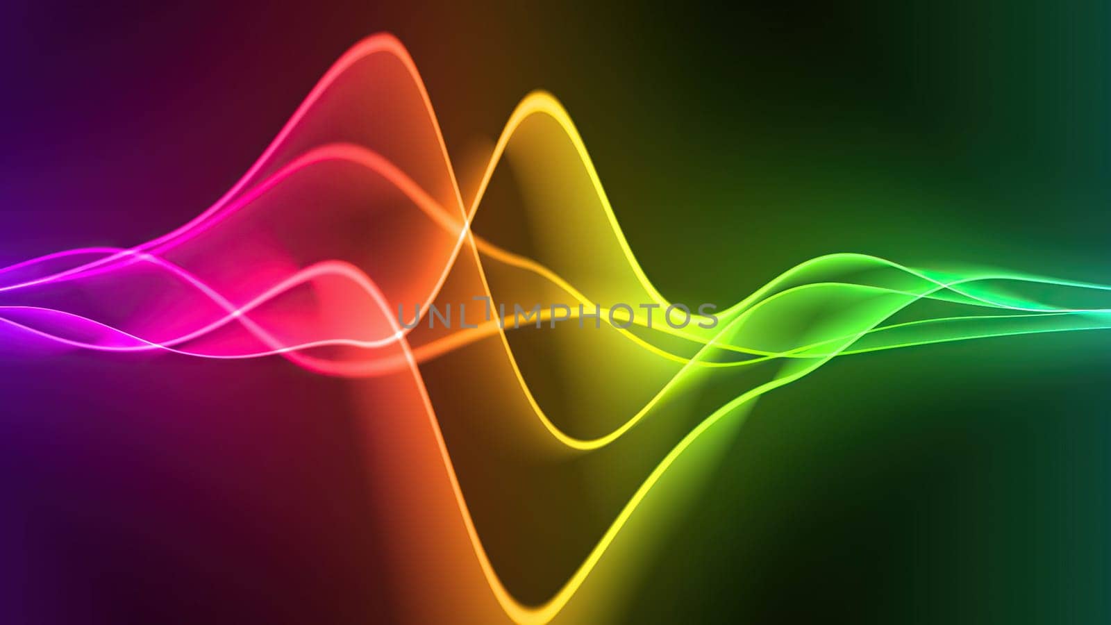 Wave line flowing rainbow color,Wave line flowing rainbow color
