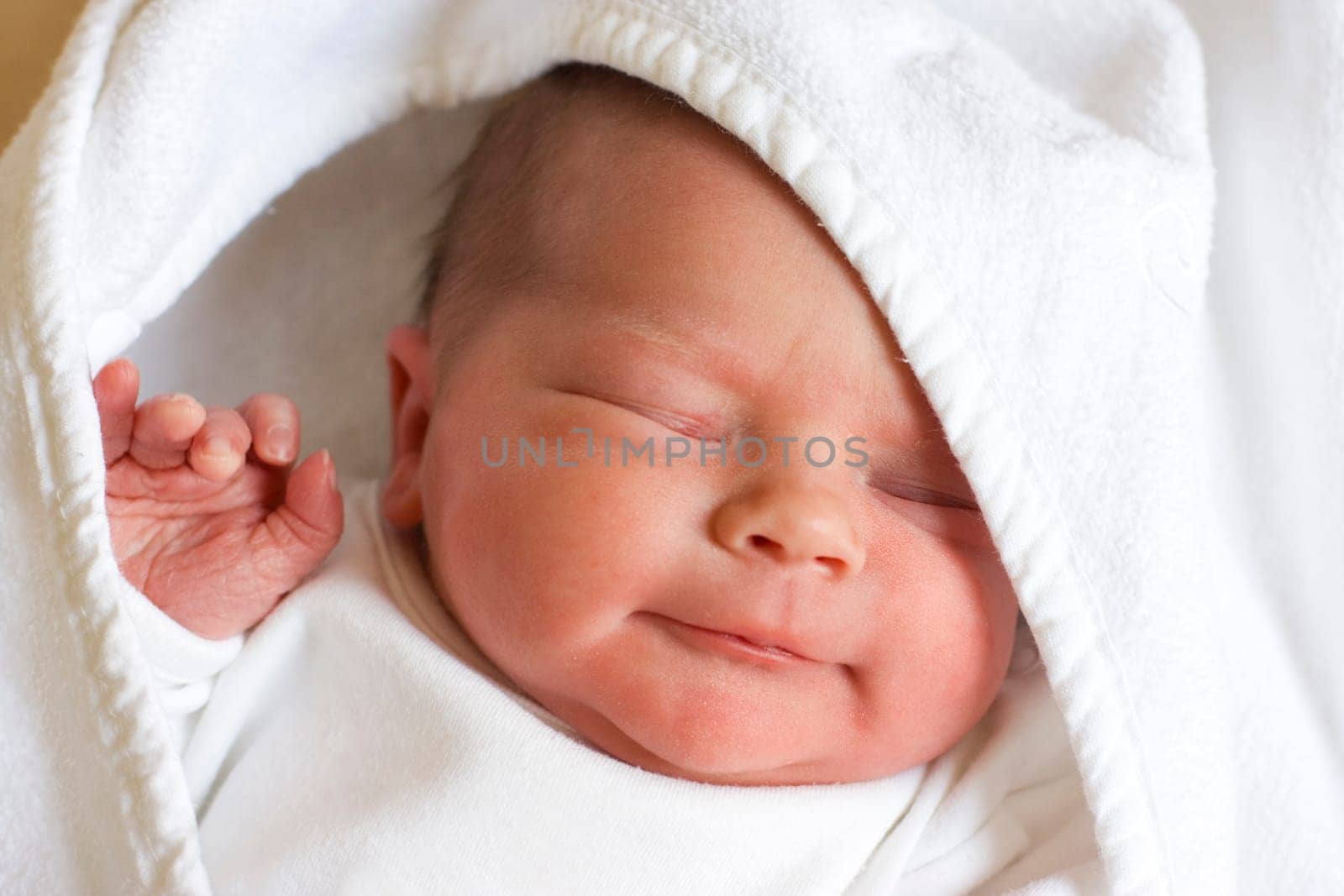 newborn girl, only a couple of hours old
